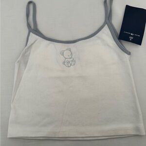 Brandy Melville blue teddy singlet